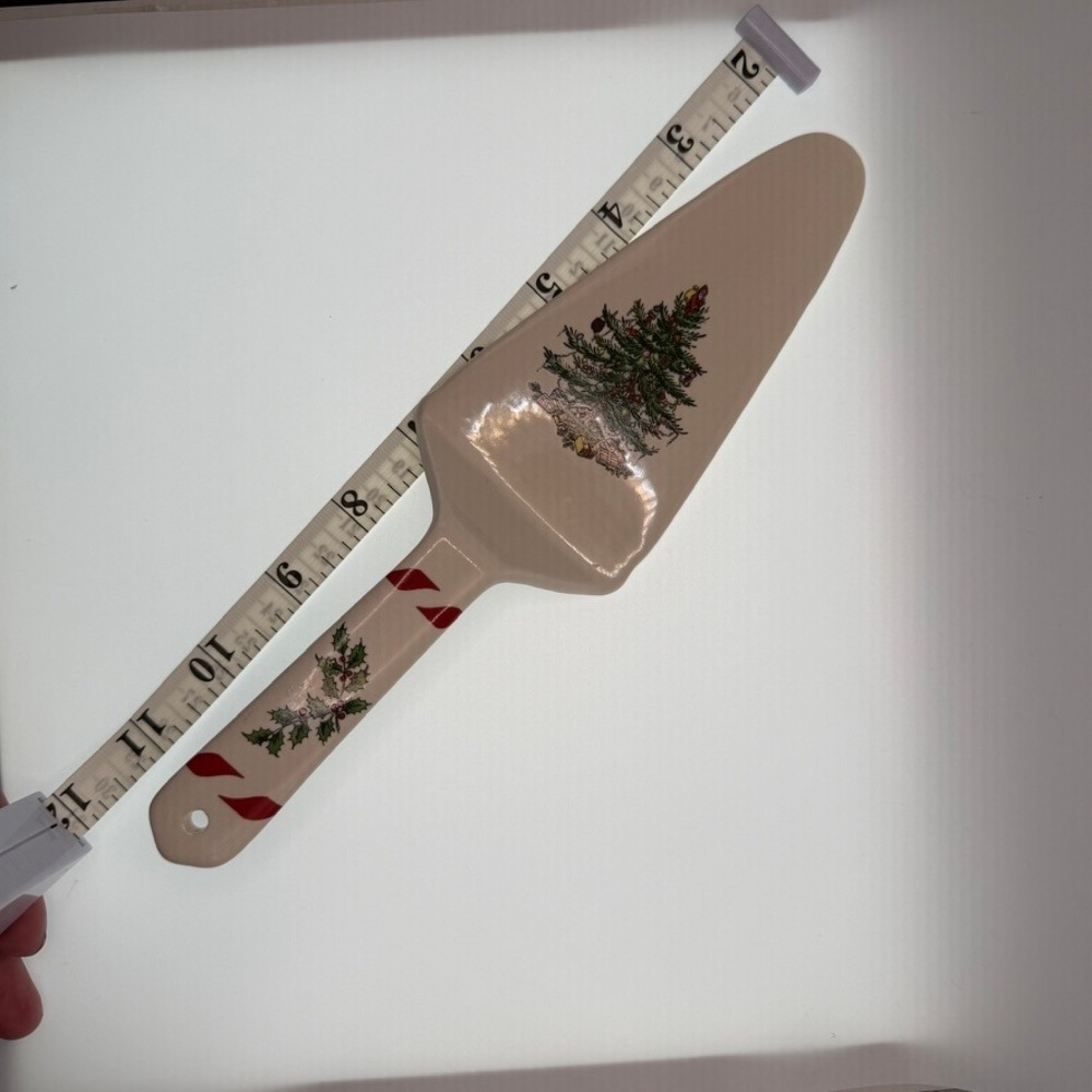 Spode Christmas Tree Ceramic Cake Server S3324-A18 Holiday Serveware - Picture 7 of 7